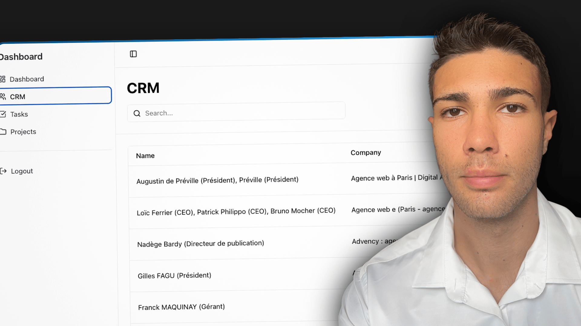 Dashboard personnel évolutif